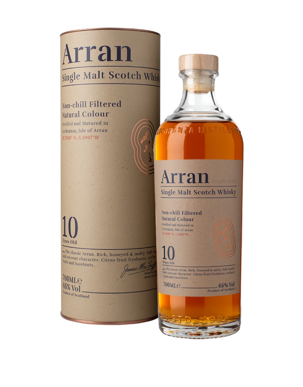 The Arran Malt 18 Year Old Single Malt Scotch Whisky 750ml Bottle