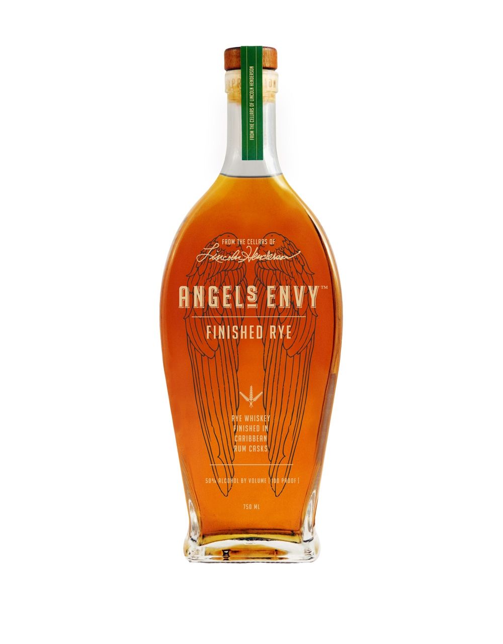 Angel’s Envy Rye Whiskey Finished in Caribbean Rum Casks bottle