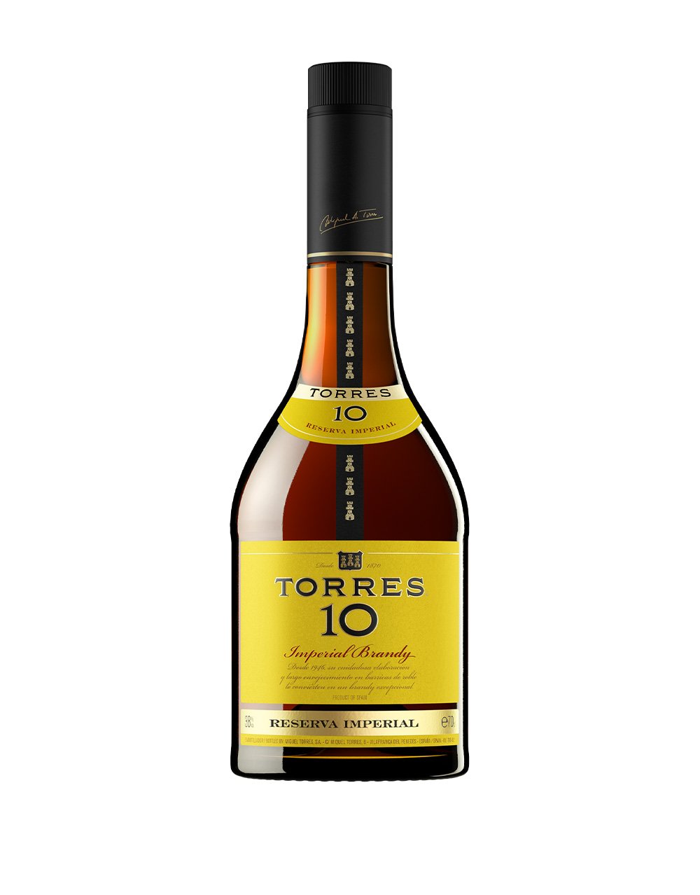 Torres 10 Brandy bottle