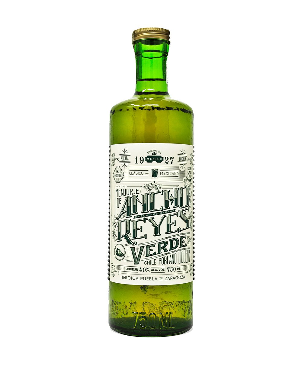 Ancho Reyes Verde chile liqueur bottle